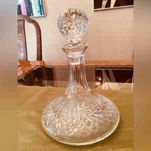 Vintage Waterford Crystal Ships Decanter